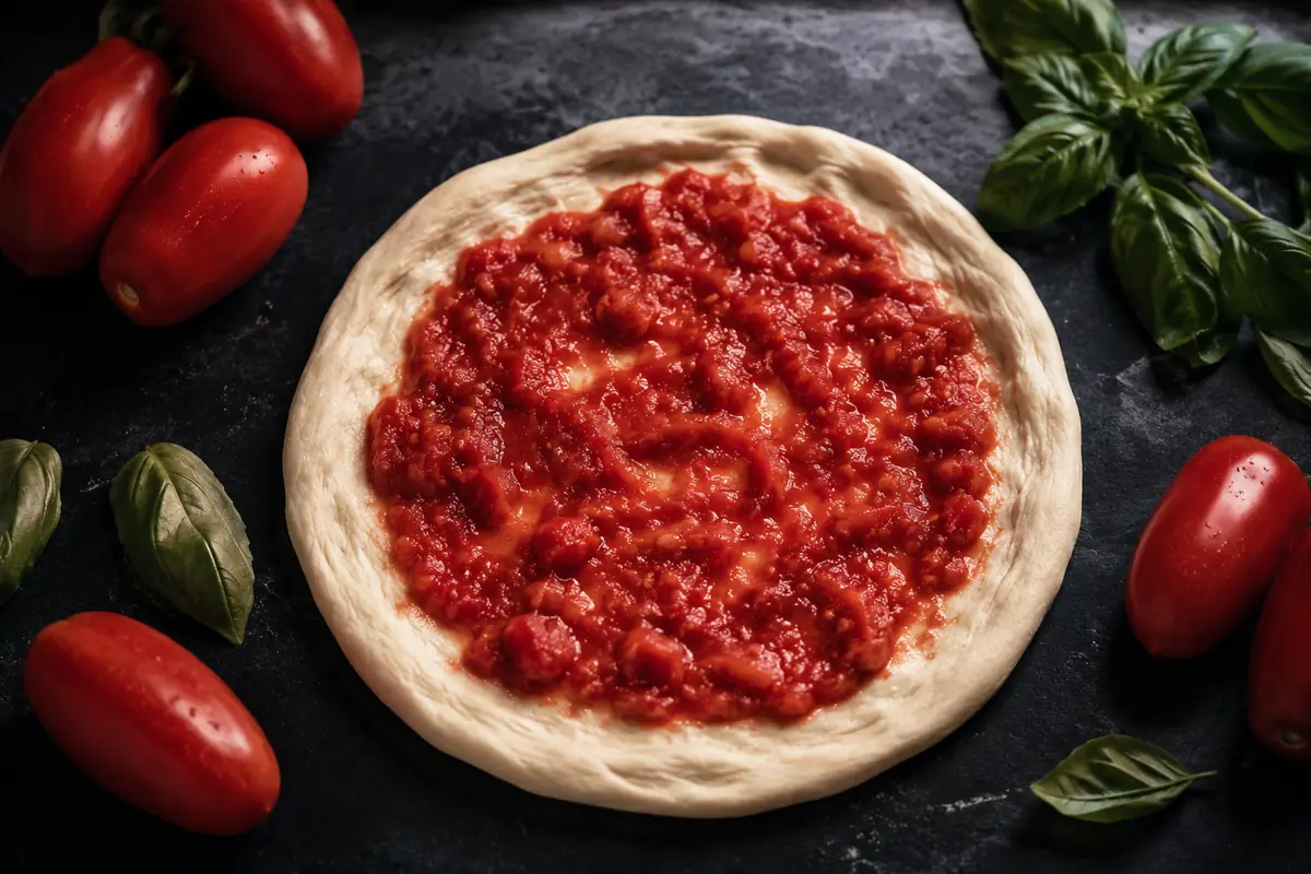 Salsa de tomate para pizza napolitana: la receta sin cocción con San Marzano